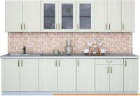 Кухня Интерлиния Мила Крафт 2.9 (дуб снежный) картинка