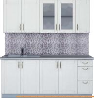 Кухня Интерлиния Мила Крафт 1.9А (дуб полярный) картинка