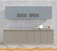 Кухня Интерлиния Мила Матте 2.7 А (океан/луна/травертин серый) картинка