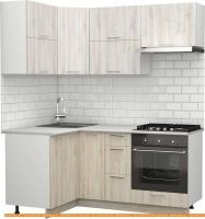 Кухня S-Company Клео крафт 1.2x1.8 левая (сосна лофт кремовая/сосна лофт белая) картинка