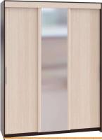 Шкаф-купе Сокол ШР-186.31 с зеркалом (венге/беленый дуб) картинка