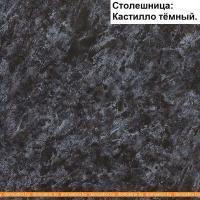 Кухня Интерлиния Мила 12x28 (красный-антрацит-кастилло темный) картинка