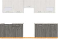 Кухня ВерсоМебель Эко-6 3.0 (север. дерево светлое/север. дерево темное) картинка