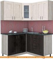 Кухня Интерлиния Мила Хольц 14x15 (дуб венге/дуб молочный) картинка