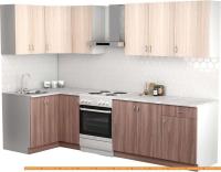 Кухня S-Company Клео лайт 1.2x2.3 левая (ясень шимо темный/ясень шимо светлый) картинка