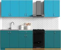 Кухня S-Company Клео колор 2.1 (океан/мраморный синий) картинка
