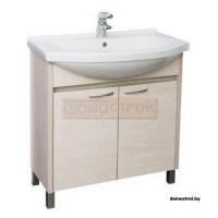 Тумба Aquanet Донна 80 с умывальником Эльбрус Беленый дуб картинка