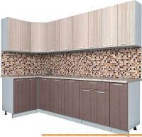 Кухня Интерлиния Мила Лайт 1.2x2.7 (ясень светлый/ясень темный) картинка