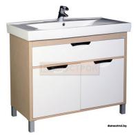 Тумба Aquanet Гретта 90 c умывальником SHENXIN Светлый дуб картинка