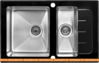 Кухонная мойка ZorG GS 7850-2 (черный) картинка