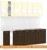 Кухня Кортекс-мебель Корнелия Экстра 2.2 без столешницы (венге светлый/венге) картинка