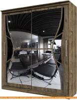 Шкаф-купе SV-Мебель №19 Симфония 1.5 (гикори темный) картинка