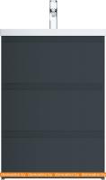 Тумба под умывальник AM.PM Gem S 60 M91FSX0602GM (3 ящика, графит) картинка
