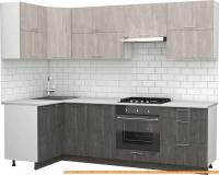 Кухня S-Company Клео крафт 1.2x2.6 левая (железный камень/бетонный камень) картинка