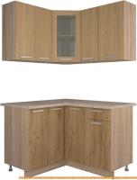 Кухня Интерлиния Мила 12x13 (дуб золотой) картинка