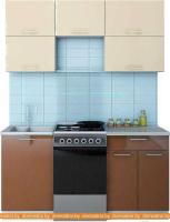 Кухня Интерлиния Мила Gloss 50-16 (ваниль/шоколад) картинка