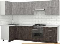 Кухня S-Company Клео крафт 1.2x2.9 левая (ателье темное/ателье светлое) картинка