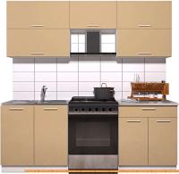 Кухня Интерлиния Мила Gloss 60-21 (капучино глянец) картинка