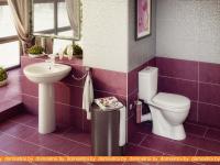 Унитаз Rosa Лира черный картинка