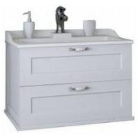 Тумба под умывальник Акватон Леон 80 Дуб белый картинка