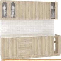 Кухня Кортекс-мебель Корнелия Ретро 2.3м (дуб сонома/королевский опал) картинка