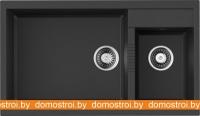 Кухонная мойка Omoikiri Tedori 86-2-LB BL (черный) картинка
