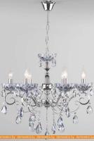 Подвесная люстра Евросвет Strotskis 10109/6 (Хром-Лазурный хрусталь) картинка