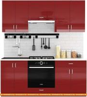 Кухня Сивирин-Компани Клео глосс 1.9 (бургундский глянец\бургундский глянец) картинка