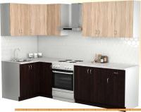 Кухня S-Company Клео лайт 1.2x2.2 левая (венге/дуб сонома) картинка