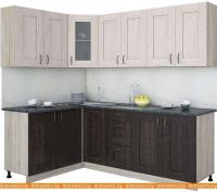 Кухня Интерлиния Мила Хольц 14x22 (дуб венге/дуб молочный) картинка