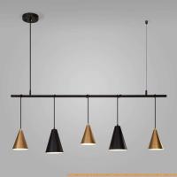 Подвесная люстра Евросвет 50088/5 (черный/золото) картинка