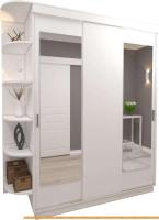 Шкаф-купе ЭлиГард Лагуна ШЛ-08.Л.2 (белый) картинка