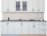 Кухня Интерлиния Мила Крафт 2.6Б (дуб полярный) картинка