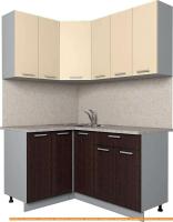 Кухня Интерлиния Мила Лайт 1.2x1.5 (ваниль/дуб венге) картинка