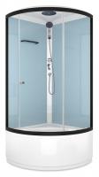 Душевая кабина Domani-Spa Simple high 90x90 (прозрачное стекло / голубые стенки) картинка