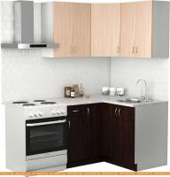 Кухня S-Company Клео лайт 1.2x1.2 правая (венге/дуб молочный) картинка