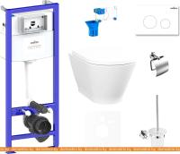 Унитаз Lavinia Boho Relfix Elegant Rimless 9 в 1 75110442 (белый пластик) картинка