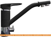 Смеситель GranFest 2624-1 (черный/хром) картинка