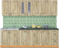 Кухня Интерлиния Мила Хольц 25 (дуб золотой) картинка