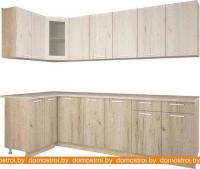 Кухня Интерлиния Мила 12x26 (дуб белый/дуб серый) картинка