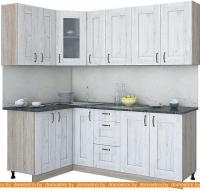 Кухня Интерлиния Мила Хольц 12x21 (дуб белый) картинка