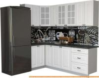 Кухня Интерлиния Мила Деко 1.2x2.3 (белый/кастилло темный) картинка