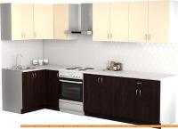 Кухня S-Company Клео лайт 1.2x2.6 левая (венге магия/песочный) картинка