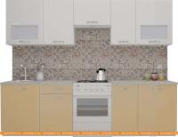 Кухня ВерсоМебель ЭкоЛайт-6 2.8 (белый/капучино) картинка