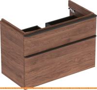 Тумба под умывальник Geberit Smyle Square 90 500.354.JR.1 (темный орех) картинка