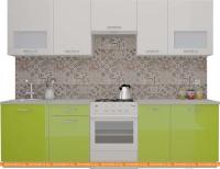 Кухня ВерсоМебель ЭкоЛайт-6 2.9 (белый/лайм яркий) картинка