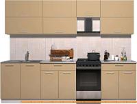 Кухня Интерлиния Мила Gloss 50-27 (капучино глянец) картинка