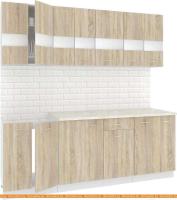 Кухня Кортекс-мебель Корнелия Экстра 2.1м (дуб сонома/мадрид) картинка