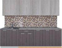 Кухня Интерлиния Мила Лайт 2.6 (ясень светлый/ясень темный) картинка