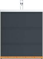 Тумба под умывальник AM.PM Gem S 75 M91FSX0752GM (3 ящика, графит) картинка